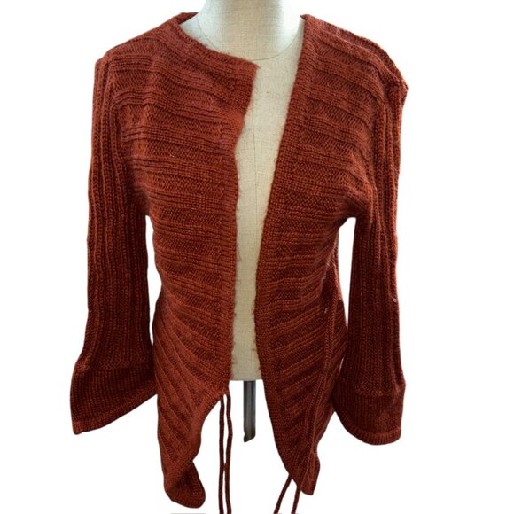 Rust Cardigan Sweater Maililli FRANCE paris M FALL - Picture 6 of 7